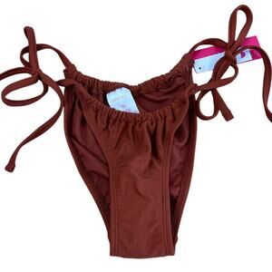 Xhilaration Juniors' Rust Red High Leg String Bikini Bottom - Size XS - NWT
